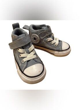 Converse High Top Sneakers Toddler Size 5 Light Blue/Gray